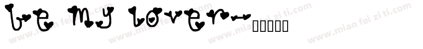 be my lover字体转换